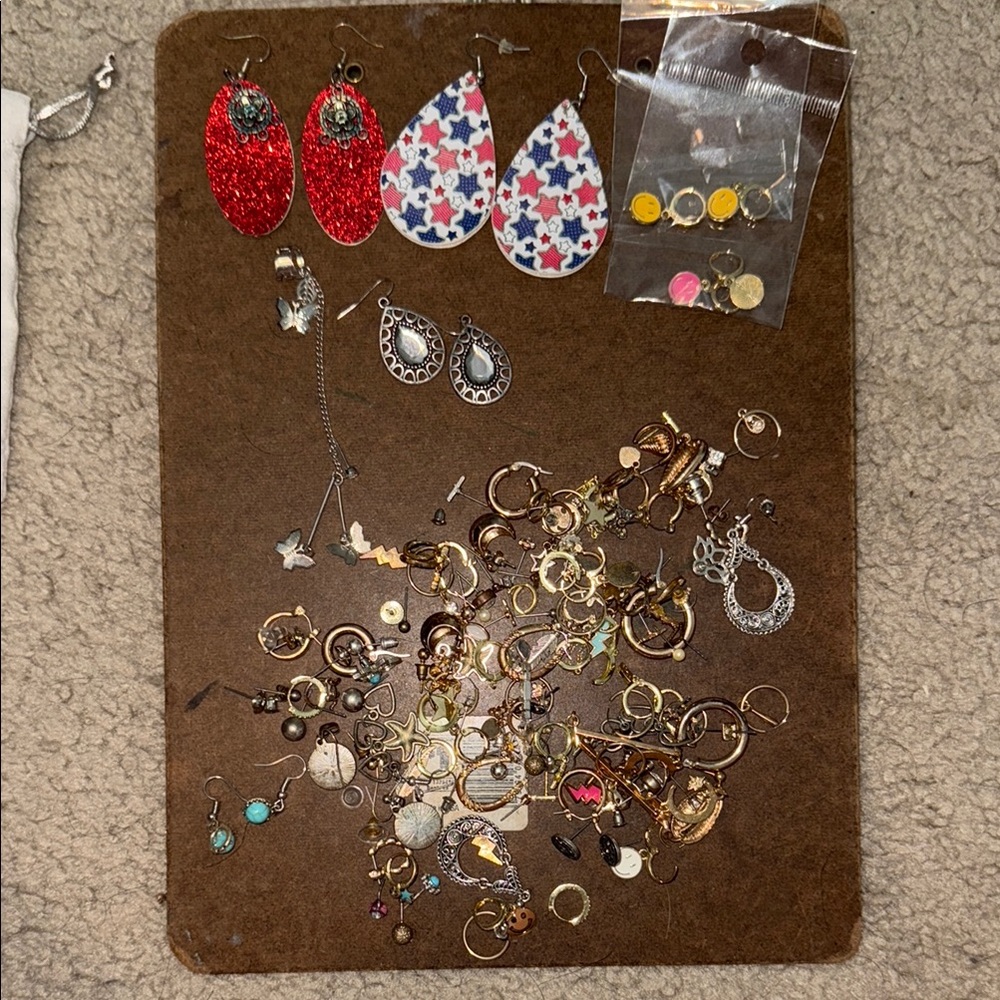 Elegant Mixed Color Earring Set